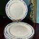 Set of 6 antique Gien plates