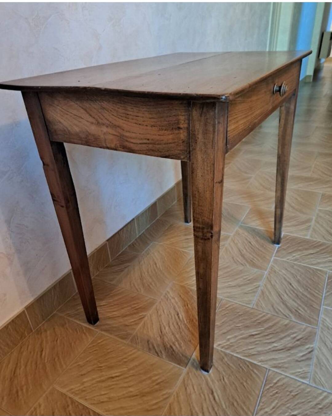 Small antique walnut table