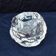 Kosta Boda Glass Rock or Ice Cube Candle Holder