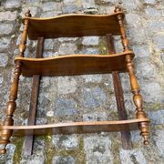 Louis Philippe vintage wall shelf made of solid wood from the 19th century.