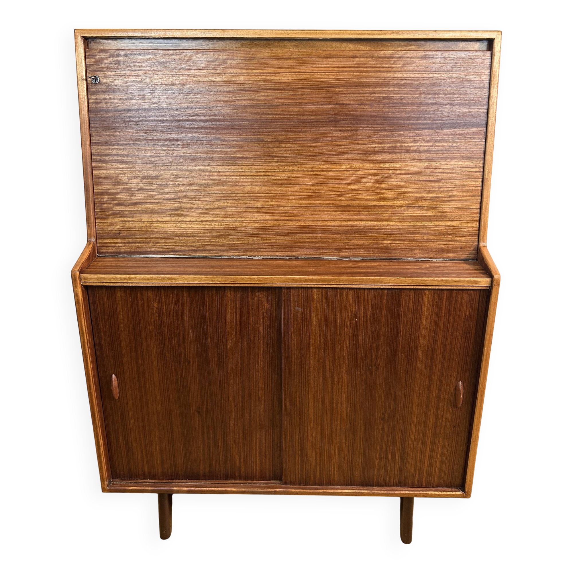 Mid century retro vintage teak bureau 1960