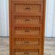 Commode haute rotin années 60