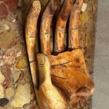 Large Carved Wooden Hand - 1950s