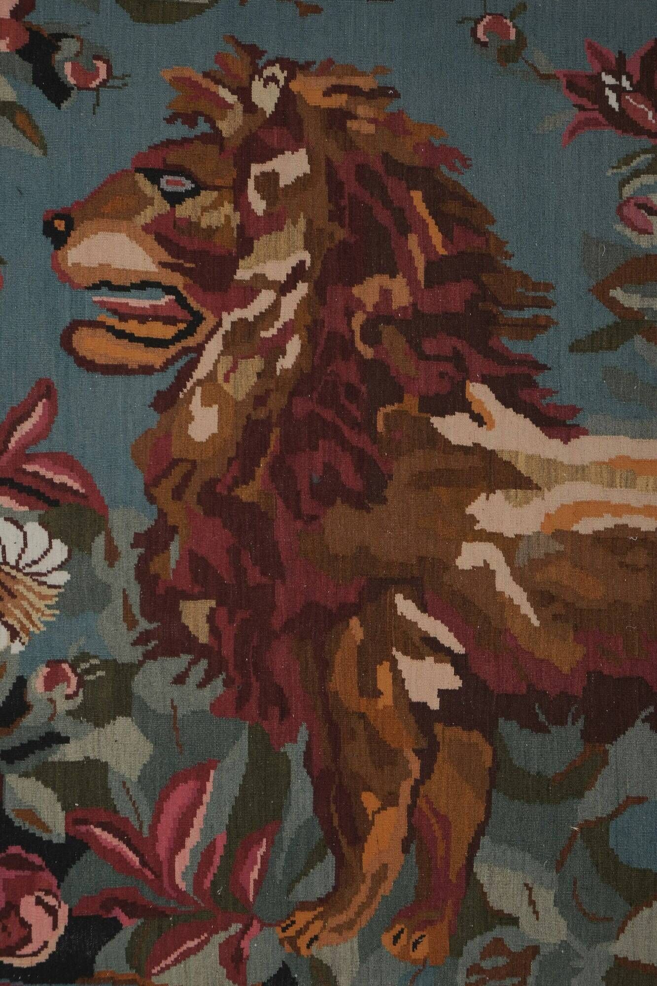 Tapis Kilim turc vintage tissé main