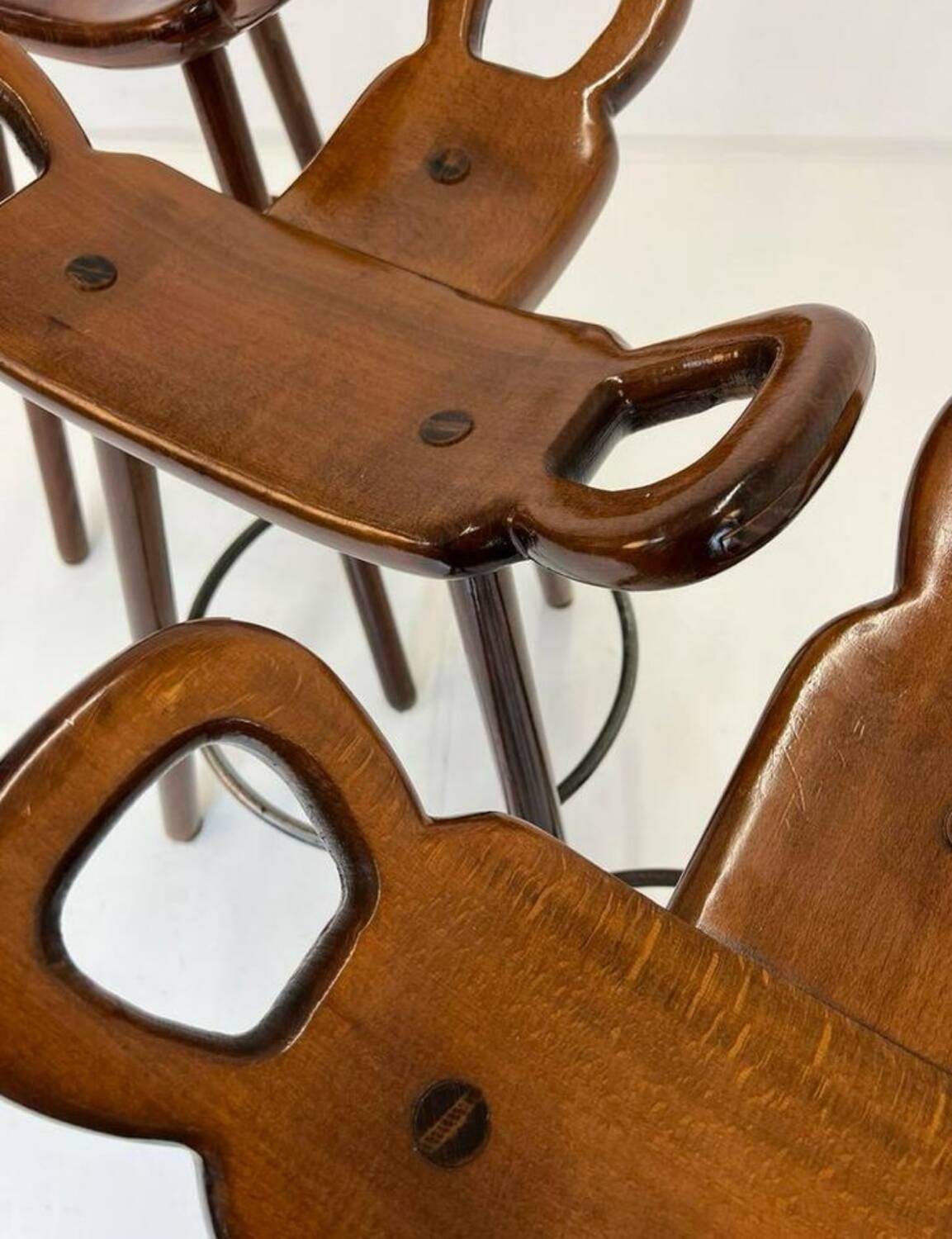 4x brutalist bar stool