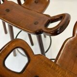 4x brutalist bar stool