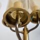 Brass wall light with five lights by Hans-Agne Jakobsson