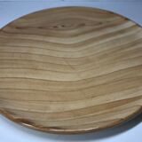 Plate Vintage Imitation wood Vallauris Grandjean Jourdan