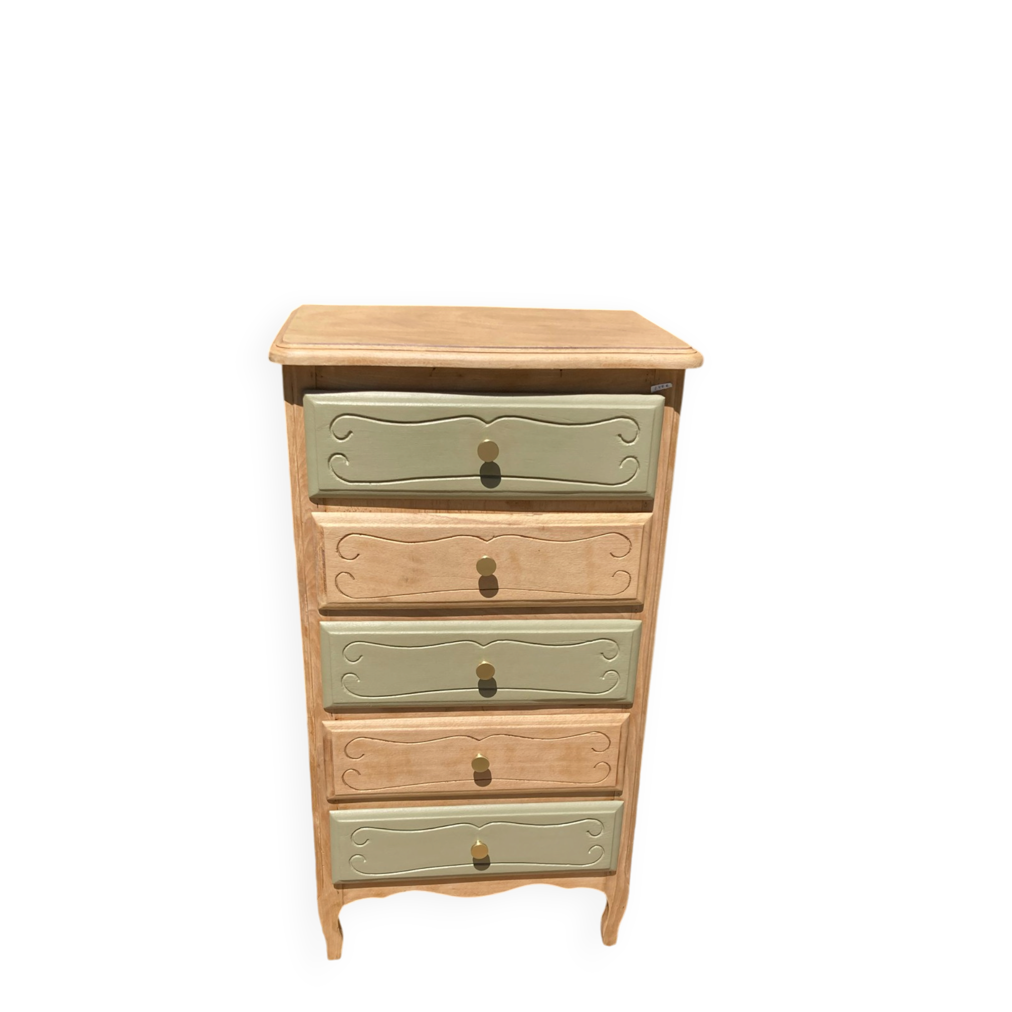 Pretty chiffonnier 💚 revamped Bohemian KHAKI chest of drawers