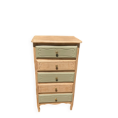 Pretty chiffonnier 💚 revamped Bohemian KHAKI chest of drawers