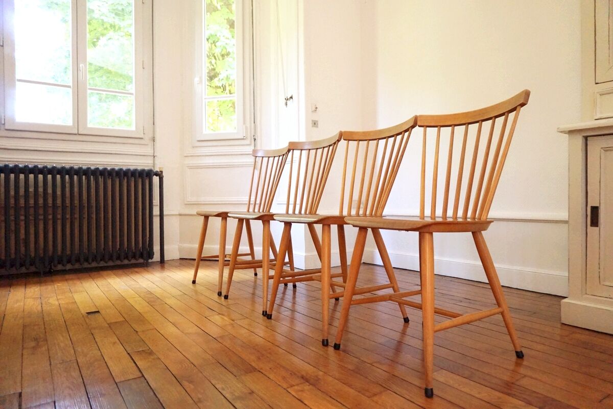 4 bar chairs from the 60s
