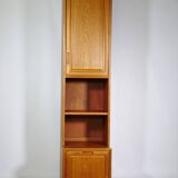 Teak module cabinet narrow Skandi Design shelf 3, 1970s