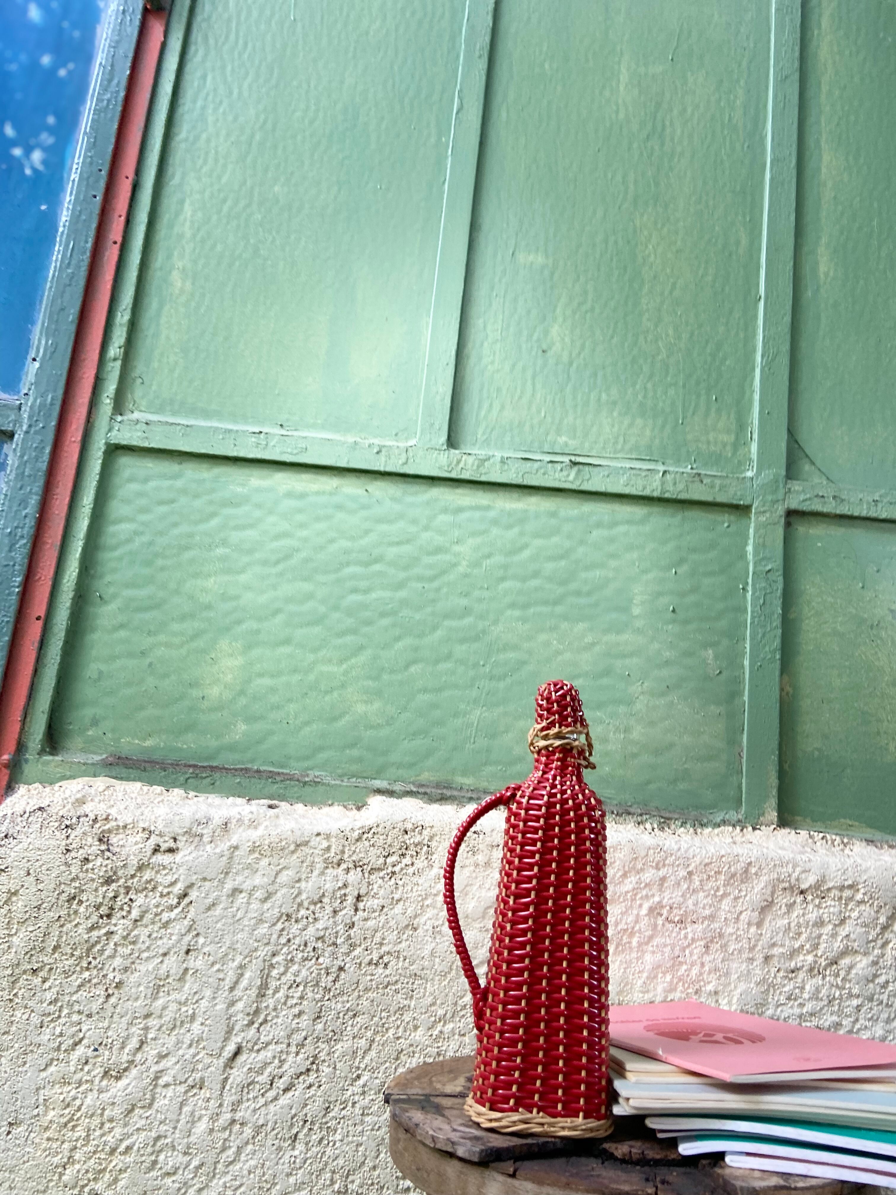 Vintage scoubidou bottle