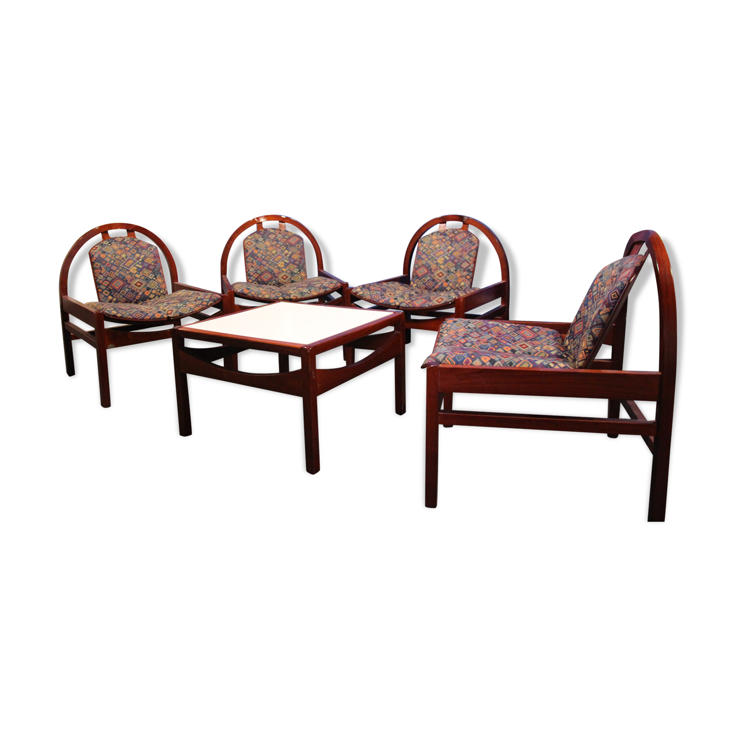 Baumann chairs and low table