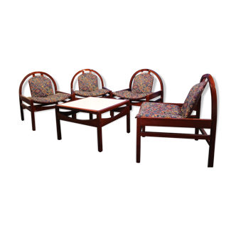 Baumann chairs and low table