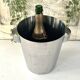 Art Deco Champagne Ice Bucket, Vintage French Chromed Stainless Steel