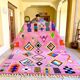 Moroccan handmade rug, beni ourain pink shag 150/250cm