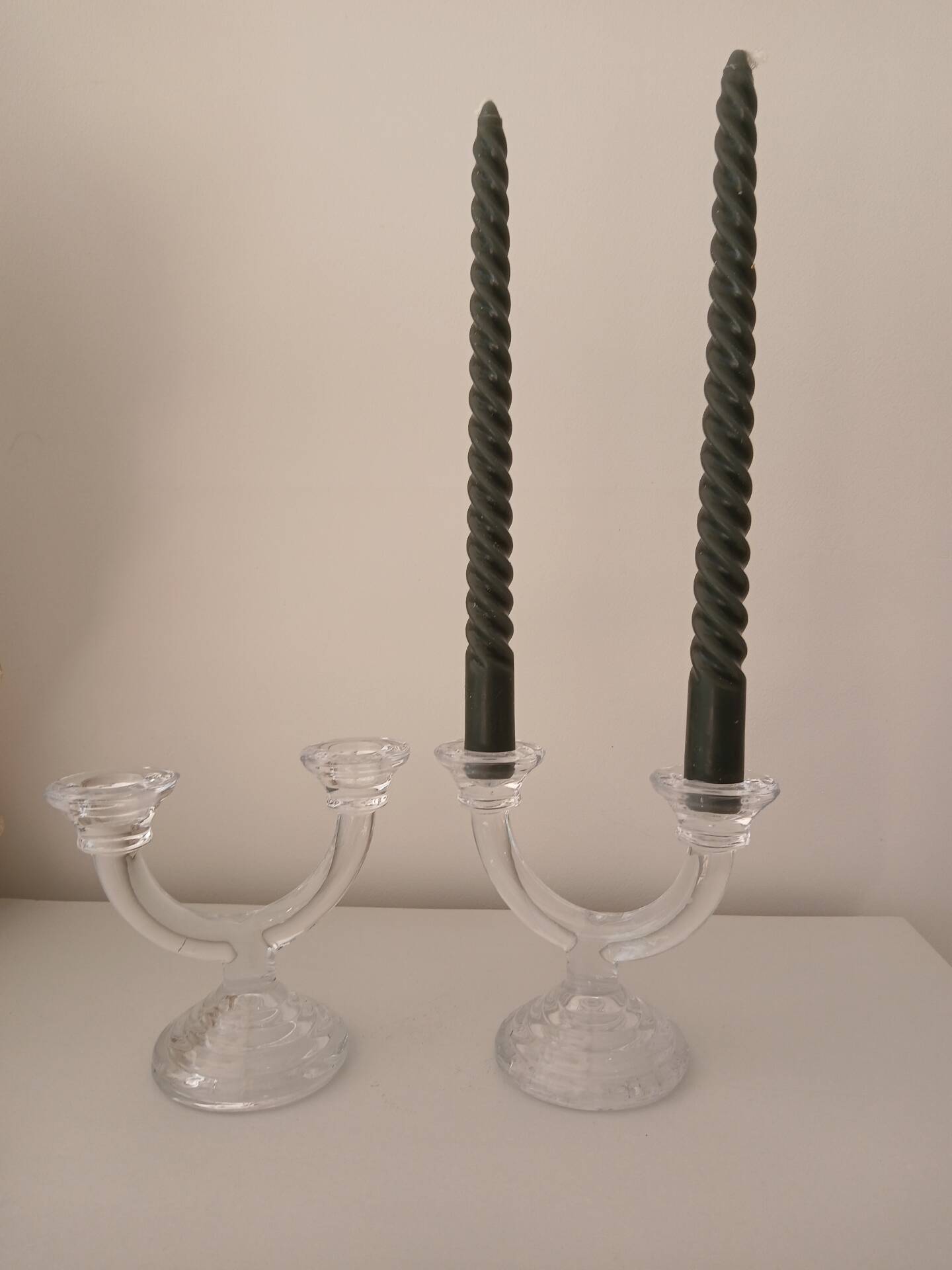 Set of 2 double candle holders