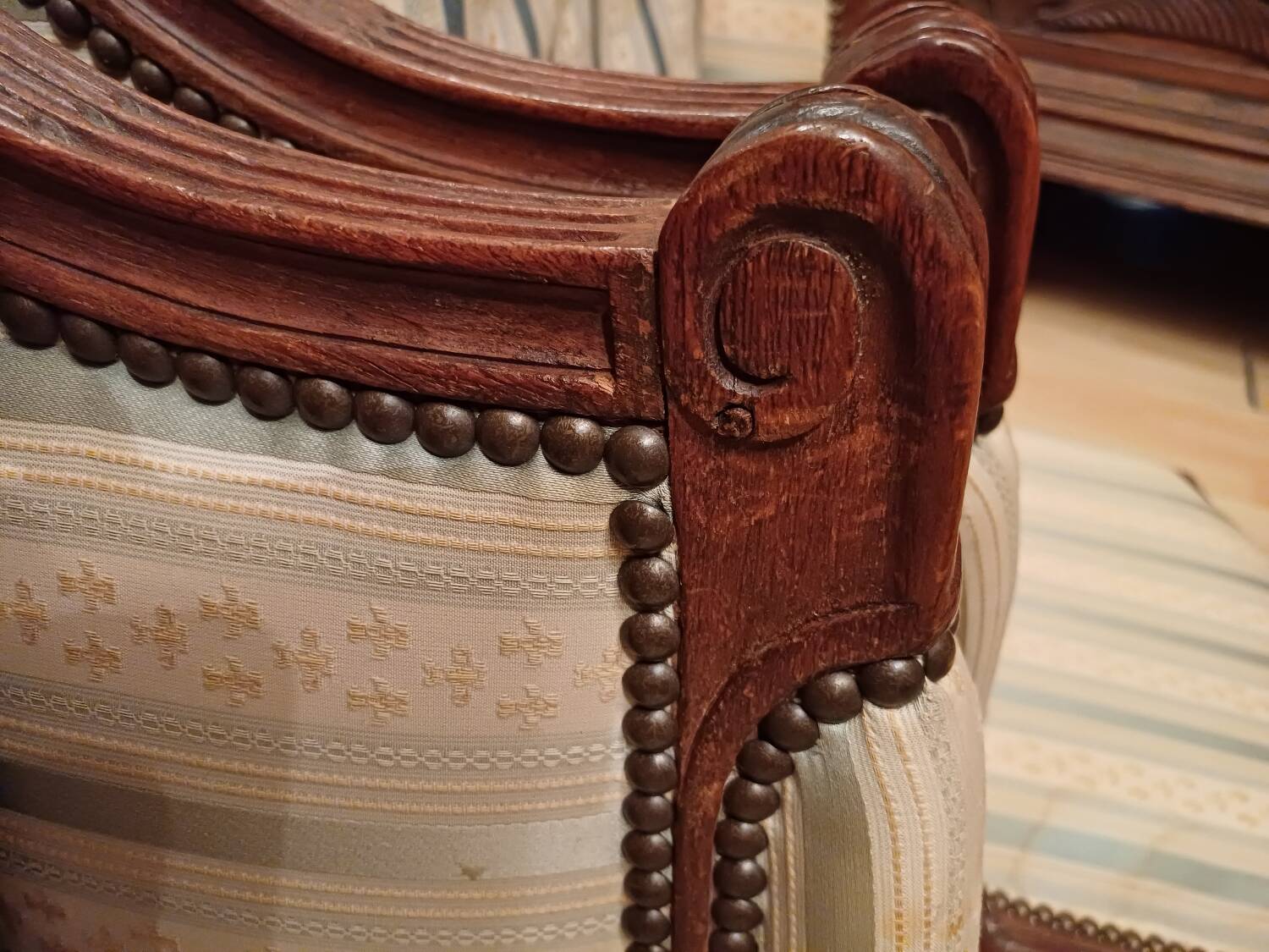Paire de bergère époques Louis 16, 18 eme