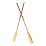 Pair of wooden paddles
