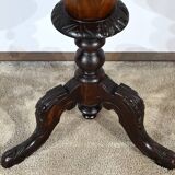 Trumpet Table for Work and Games, Walnut – Late 19th Century