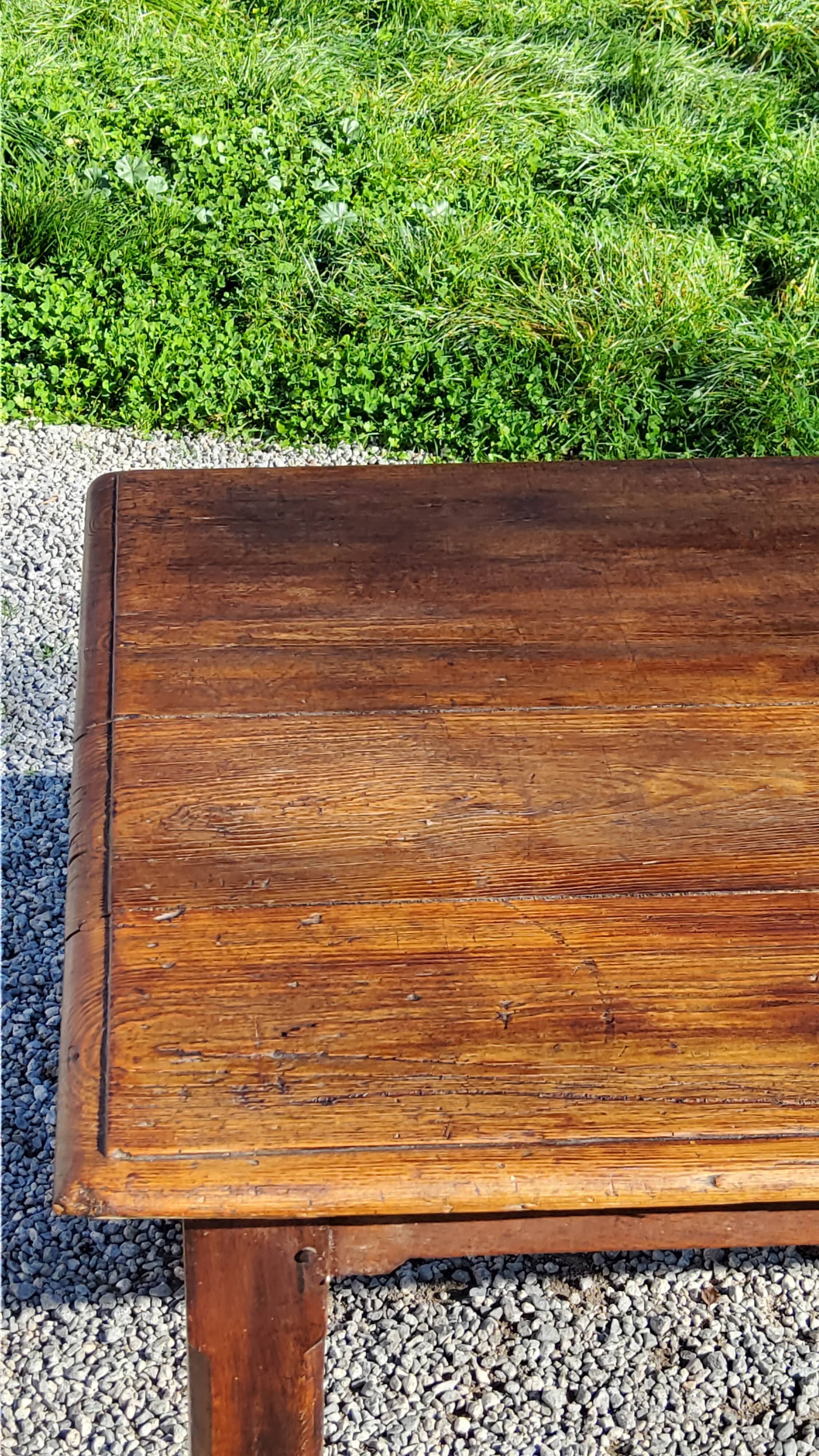 Farmhouse table late 19th early 20th century 200cm