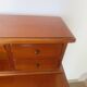 Vintage commode secretary dressing table sliding top 7 drawers cherry wood
