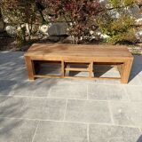 TV stand in solid teak