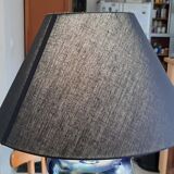Lamp year 60 chrome and faience