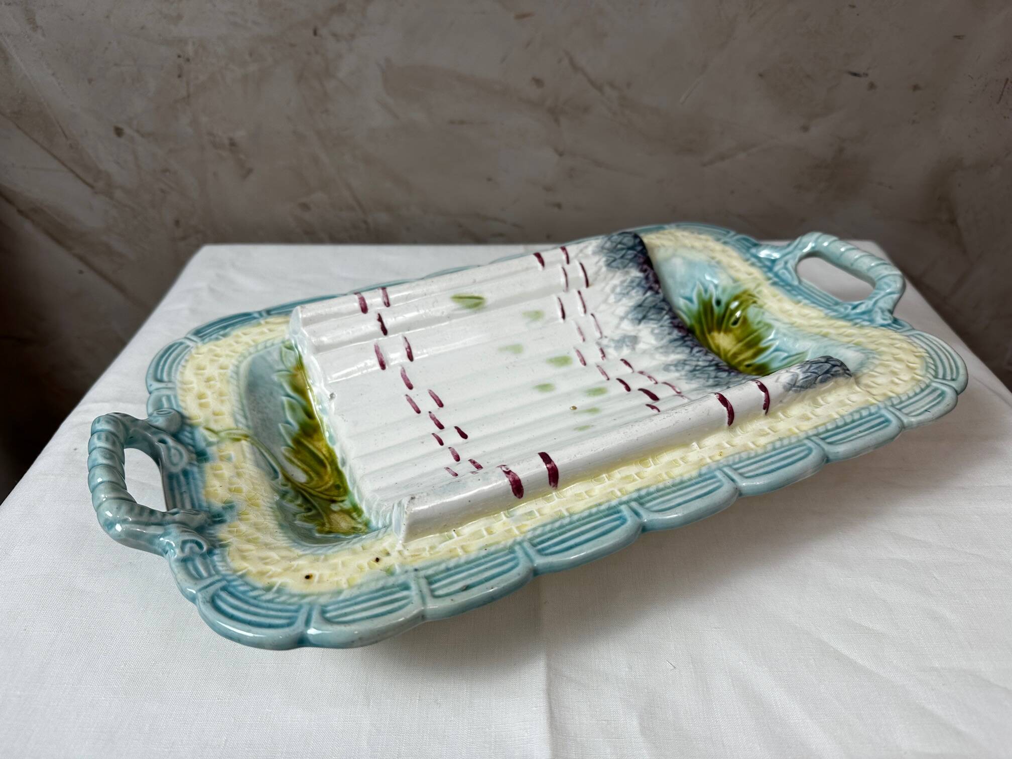 Asparagus dish with a sauce