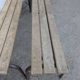 Pair of school benches