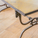 Wrought iron coffee table