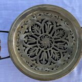 Vintage openwork copper trivet