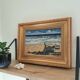 Tableau plage mer et bateaux