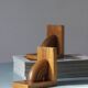 Mid-Century Wooden Bookends, 1950s, Set of 2