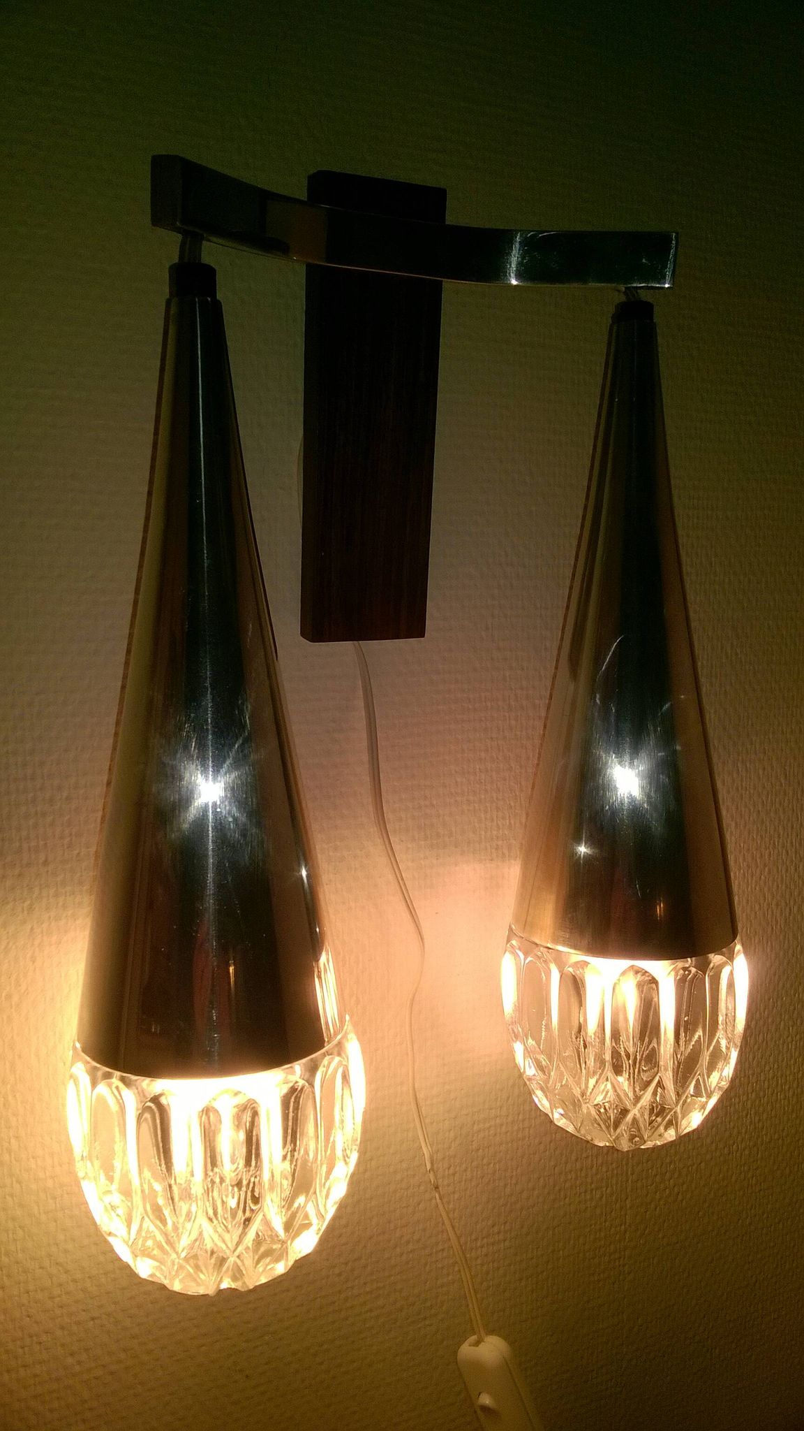 Vintage kaiser leuchten wall light c.1960