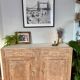 Buffet Art Déco des années 40 en bois massif blanchi – restaurer