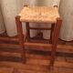 Tabouret assise paillé