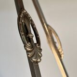 Art Deco enamelled glass basin pendant light by Loys Lucha