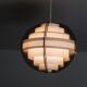 Danish plexi pendant lamp by Brylle and Jacobsen 1970