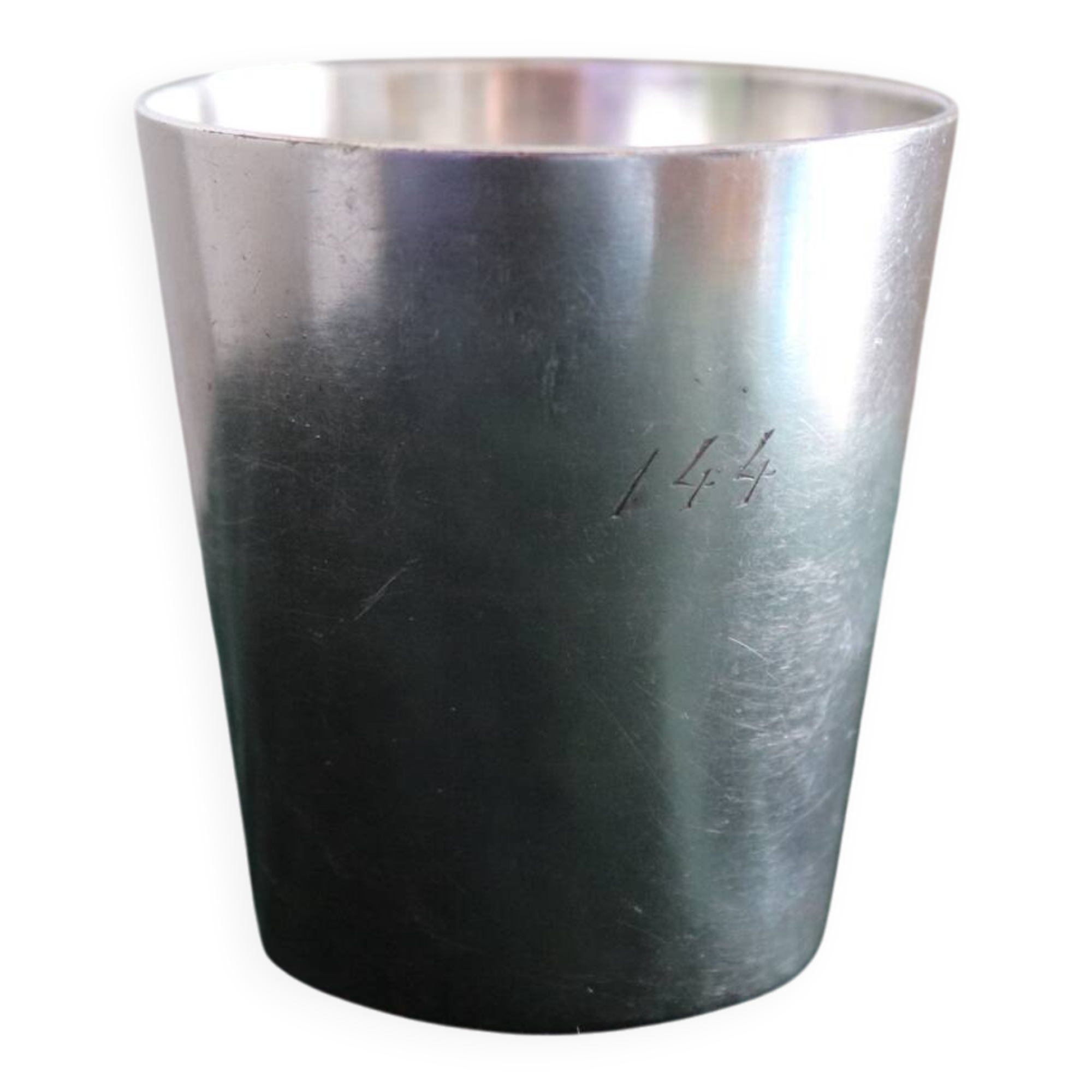 Antique silver-plated timbale – Maison Hénin & Cie