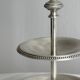 Silver-plated metal tiered dish