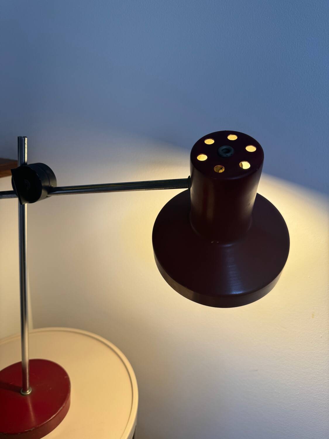 Metal desk lamp, 70s