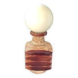 Lampe  Vintage Facette Fatlava Cari Zalloni Globe Verre Blanc 1970 Steuler