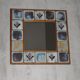 Ceramic mirror 70s - 26x26cm
