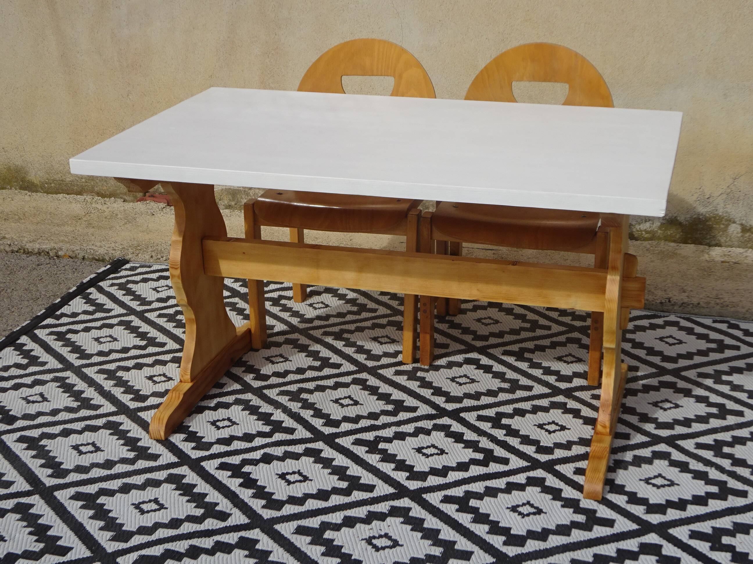 Wooden monastery table