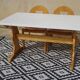 Wooden monastery table