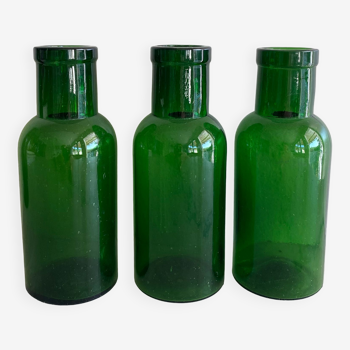 Set of 3 apothecary bottles