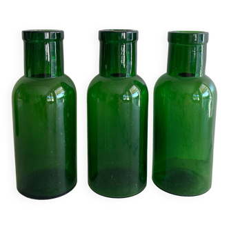 Set of 3 apothecary bottles