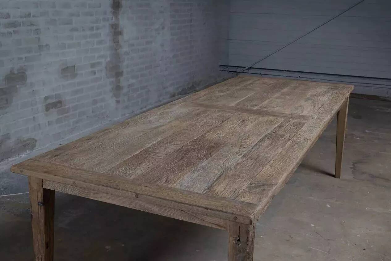 Solid oak farmhouse table Provence - 250 cm long